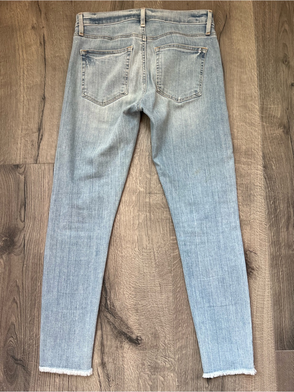 LOFT Light Blue Ankle Crop Skinny Jeans - Picture 2 of 9